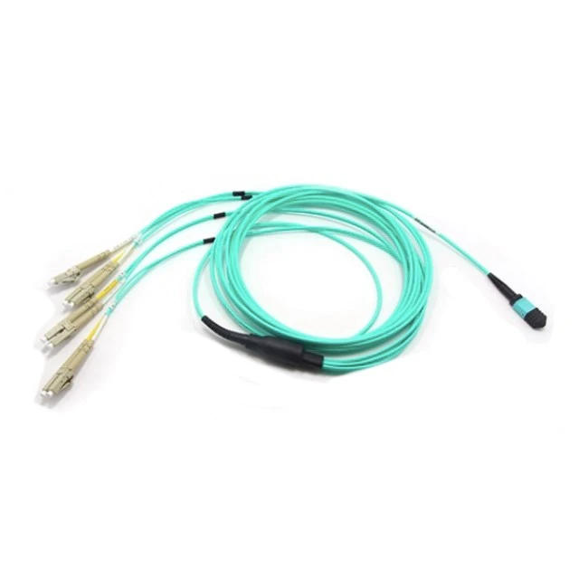 OFNR,Low Insertion Loss, Cable Diameter 3.5mm MPO Male To 12 LC Duplex 24 Fibers OS2 9/125 Singlemode