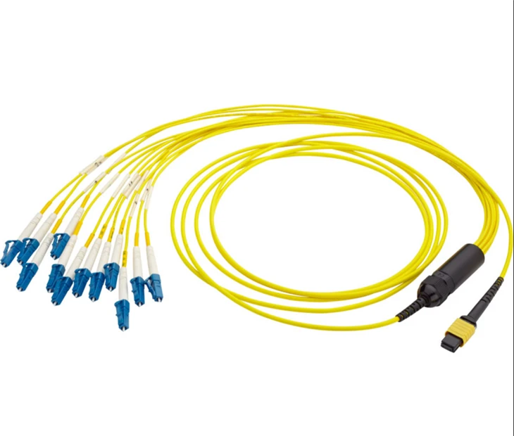 OFNR, mali gubitak pri ubacivanju, prečnik kabla 3,5 mm MPO muški do 12 LC dupleks 24 vlakna OS2 9/125 singlemode